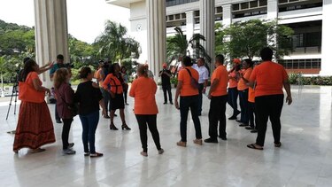 Miembros de PAIS intentan ingresar a despacho de magistrado del TE