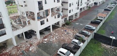 Fuga de gas provoca daños en 4 torres