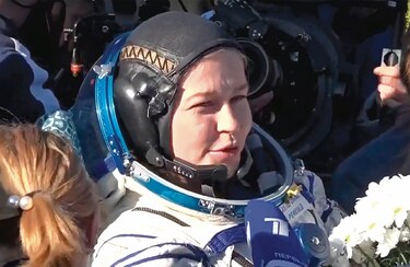 Graban  película en el espacio