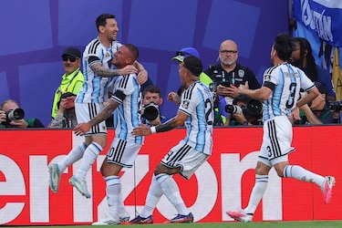 Medio tiempo: Argentina gana con el gol de Mac Allister y la asistencia de Messi