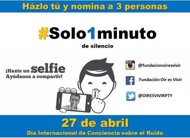 Un minuto de silencio para contrarrestar el ruido