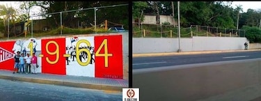 El Kolectivo vuelve a pintar mural en homenaje a los mártires del 9 de enero