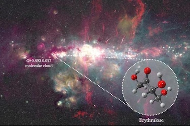 El extraordinario hallazgo de azúcar en el espacio y qué pistas revela sobre el origen de la vida