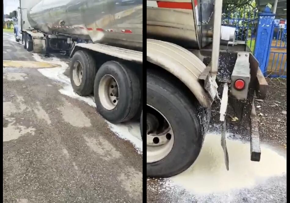Se han perdido 420 mil litros de leche en Chiriquí debido a los cierres de vías