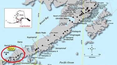 Volcán Pavlof entra en erupción en el sureste de Alaska
