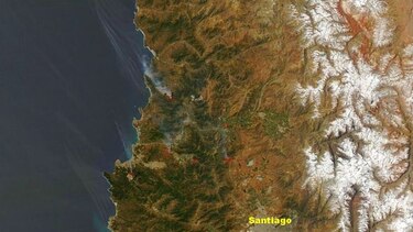 Ola de calor provoca incendios forestales en Chile