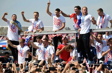 Selección de Croacia regresa a casa con sus héroes
