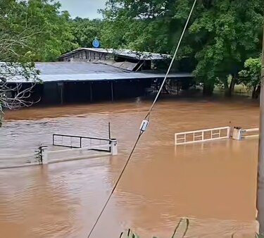 Desbordamiento del río La Villa en Los Santos afecta a 12 viviendas