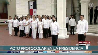 Panamá celebra el 3 de noviembre en un acto cerrado y breve en medio de protestas y disturbios