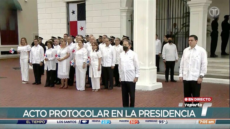 Panamá celebra el 3 de noviembre en un acto cerrado y breve en medio de protestas y disturbios