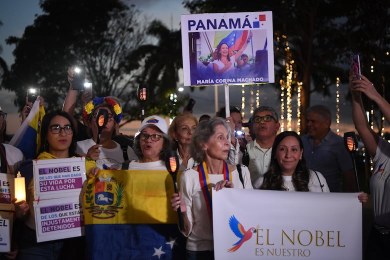 Marcha por la paz y la libertad reúne a cientos de venezolanos en Panamá