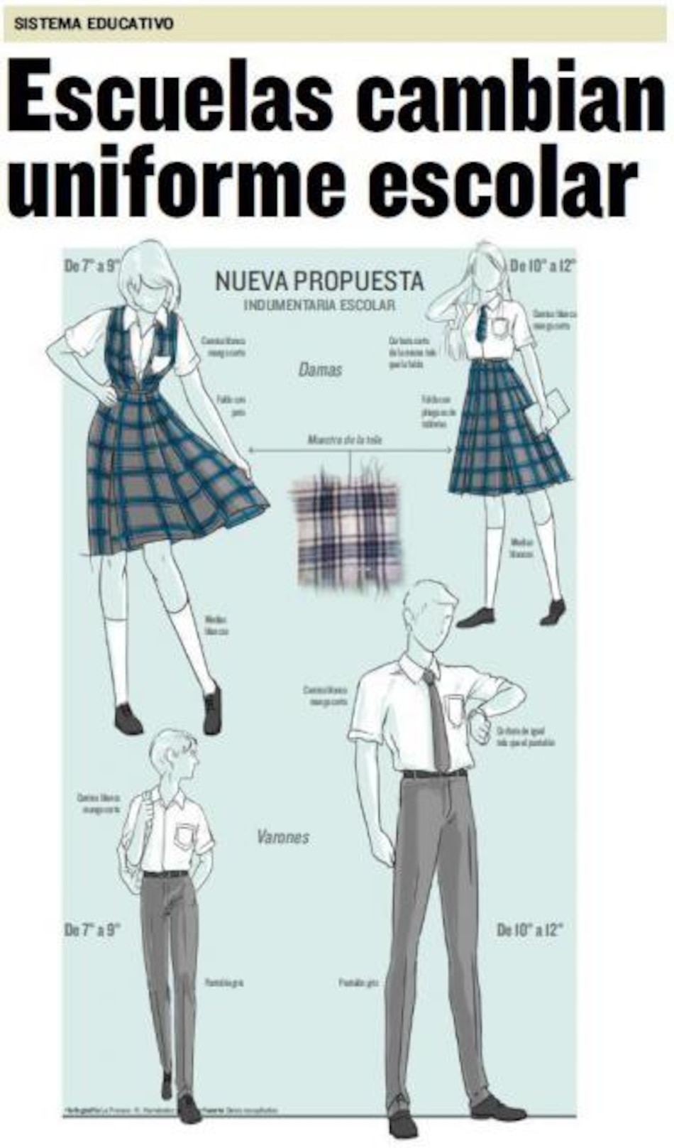 Meduca sale al paso de críticas por cambio en uniformes escolares