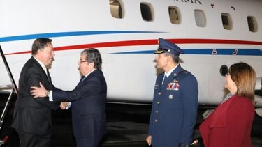 Varela llega a Colombia para abordar temas de agenda bilateral