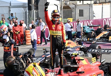 Sainz saldrá desde la ‘pole’ en Monza; Checo Pérez arrancará quinto y Alonso décimo