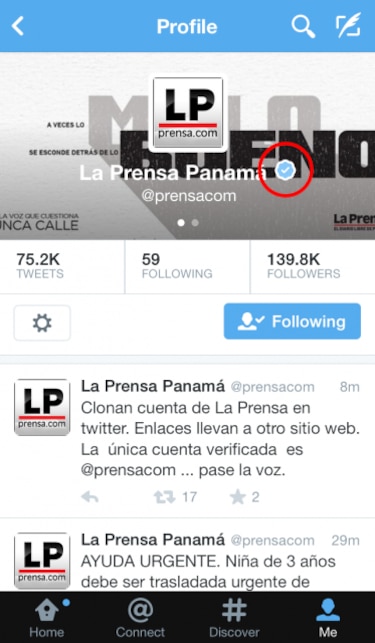 Falsifican cuenta de twitter de La Prensa