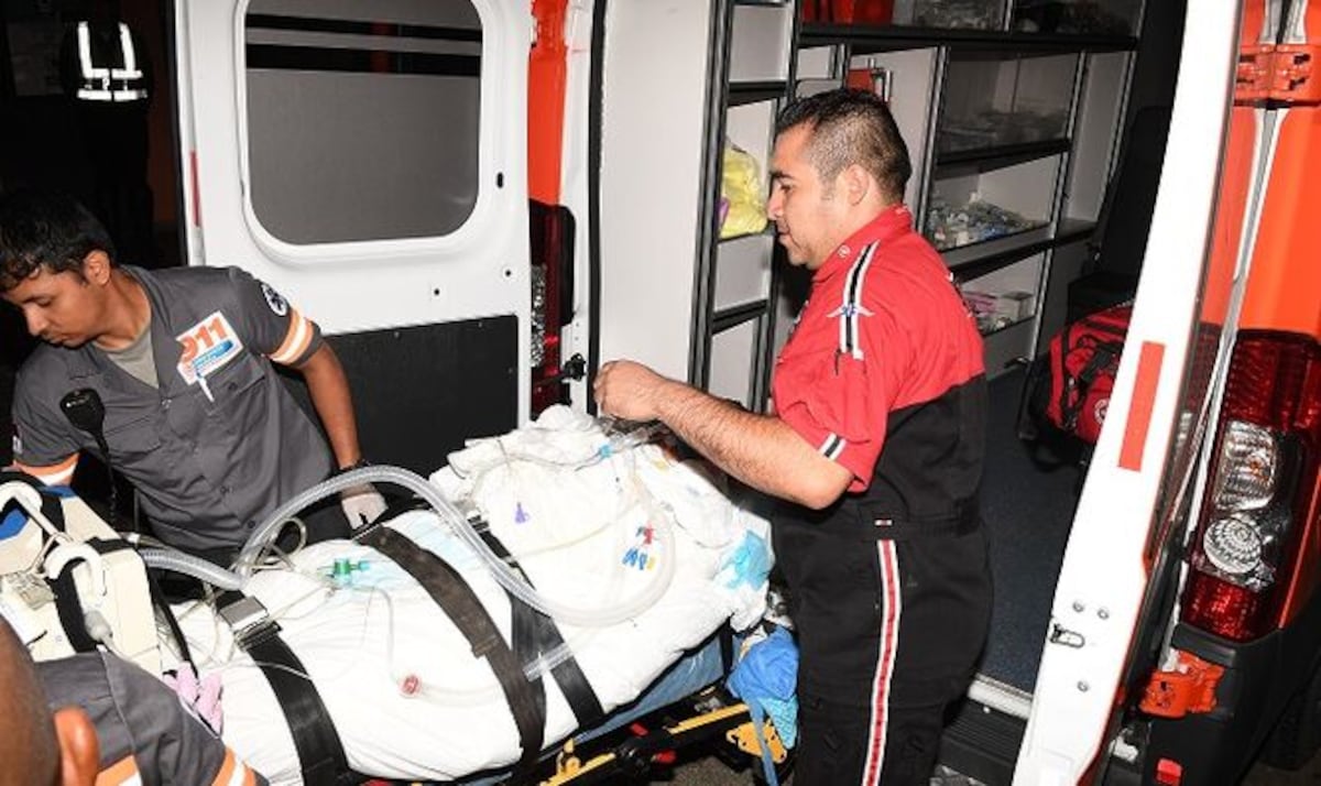 Karina Lima estuvo recluida en el Hospital Santo Tomás, donde la atendió un equipo de médicos y enfermeras.
