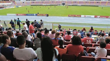 Ismael Díaz se robó los aplausos del público en la práctica