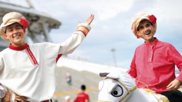 Tarde belga–panameña a las afueras del estadio de Sochi