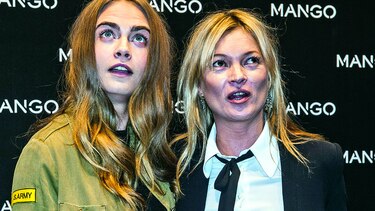 Delevingne y Moss desatan la locura en Milán