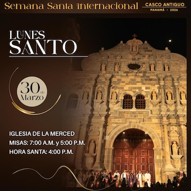 Conozca los horarios de misas y procesiones de Semana Santa 2026 en el Casco Antiguo