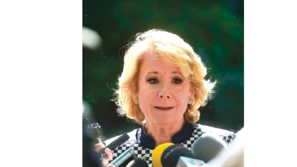 Dimite la concejal Esperanza Aguirre