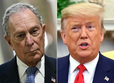 ‘Perdedor’ contra ‘payaso de feria’: sube el tono entre Trump y Bloomberg