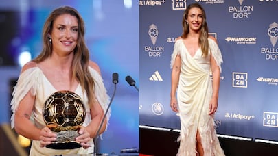 Alexia Putellas, ganadora del Balón de Oro 2026, y su ‘look’ Dior inspirado en la diosa griega Niké