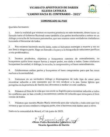 Nuevos enfrentamientos en Darién; tres agentes del Senafront resultan heridos y la iglesia invita al diálogo