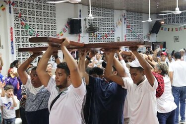 Símbolos de la JMJ llegan  a Vacamonte