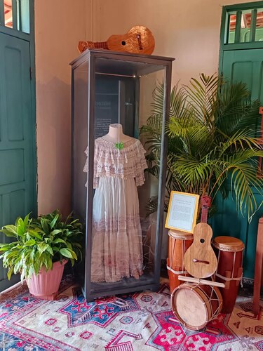 Una joya del siglo XIX: la antigua pollera que permanece expuesta en el Museo Manuel F. Zárate