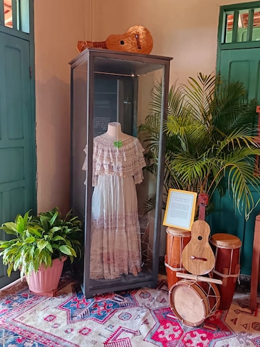 Una joya del siglo XIX: la antigua pollera que permanece expuesta en el Museo Manuel F. Zárate