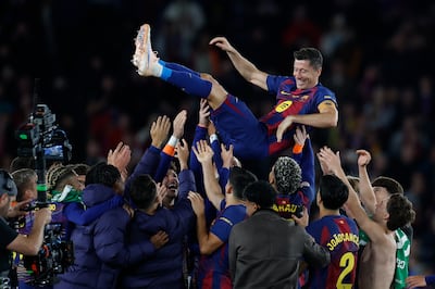 Lewandowski, emocionado en su adiós al Camp Nou: ‘Ha sido un honor jugar para este club’