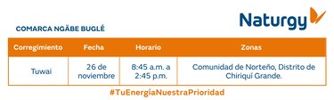 Trabajos de mantenimiento en la red eléctrica del 24 al 30 de noviembre 2025