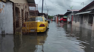 El Casco Antiguo de la ciudad de Colón, bajo el agua