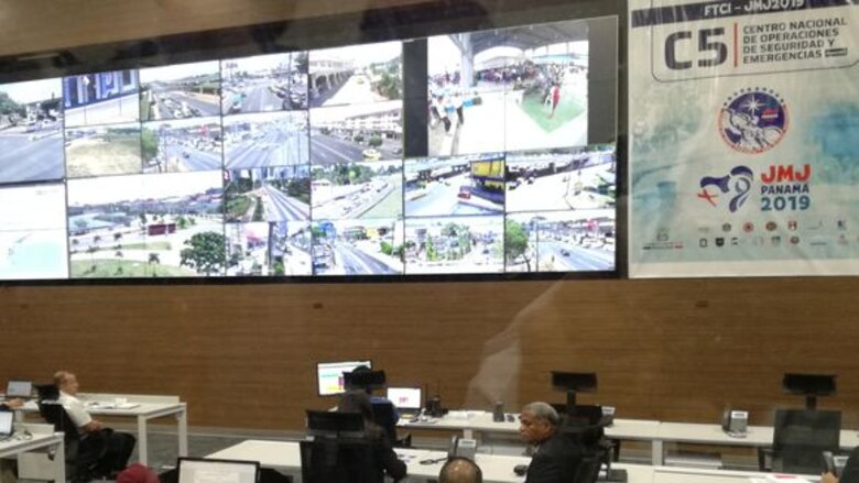 Gobierno inaugura el centro de videovigilancia C5 Panamá