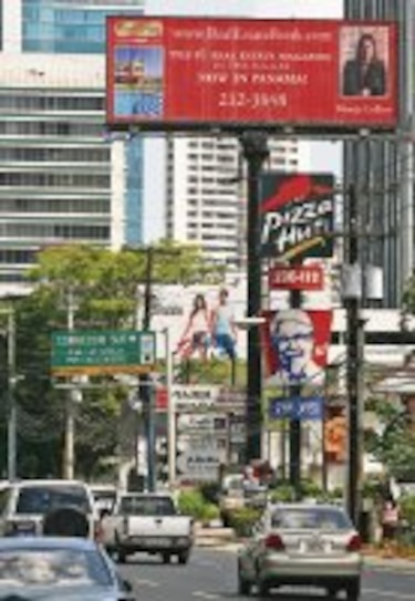 Un letrero en cada rincón