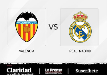 Valencia frente a Real Madrid