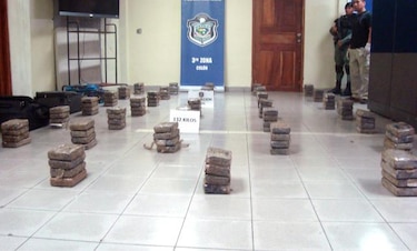 Policía Nacional decomisa 132 kilos de droga