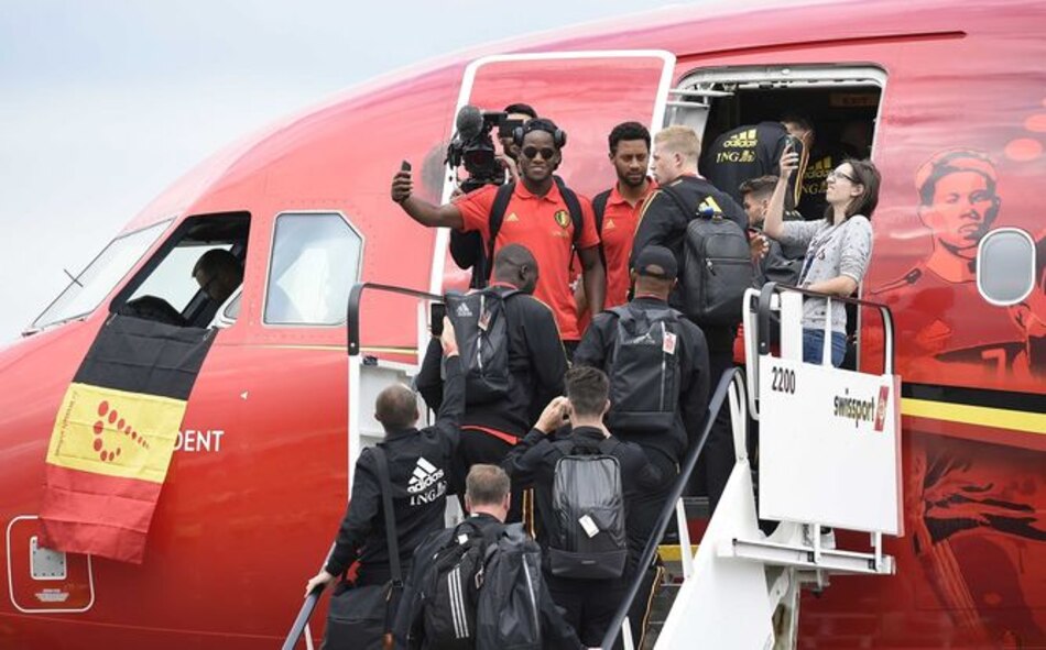 Bélgica, primer rival de Panamá en la Copa del Mundo, llegó a Moscú