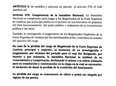 Proponen reformas sobre competencias para juzgar a presidente, diputados y magistrados