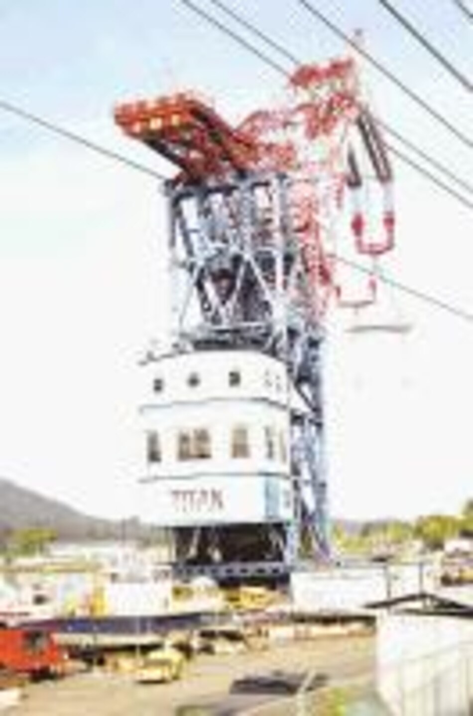 La Titán, una de las grúas de Hitler