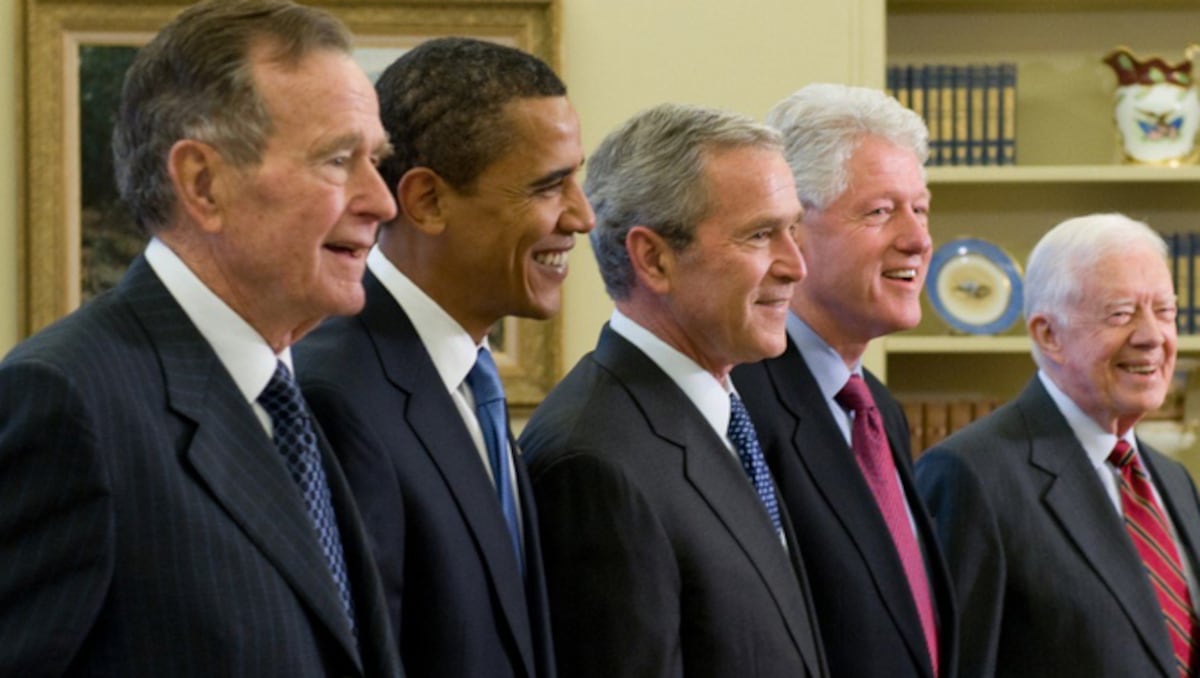 Clinton, Obama y los Bush, juntos por las víctimas de los huracanes