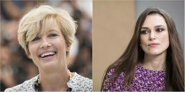 La reina Isabel II condecora a las actrices Emma Thompson y Keira Knightley