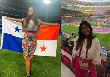 La primera periodista deportiva panameña en ser acreditada por FIFA para cubrir una Copa del Mundo