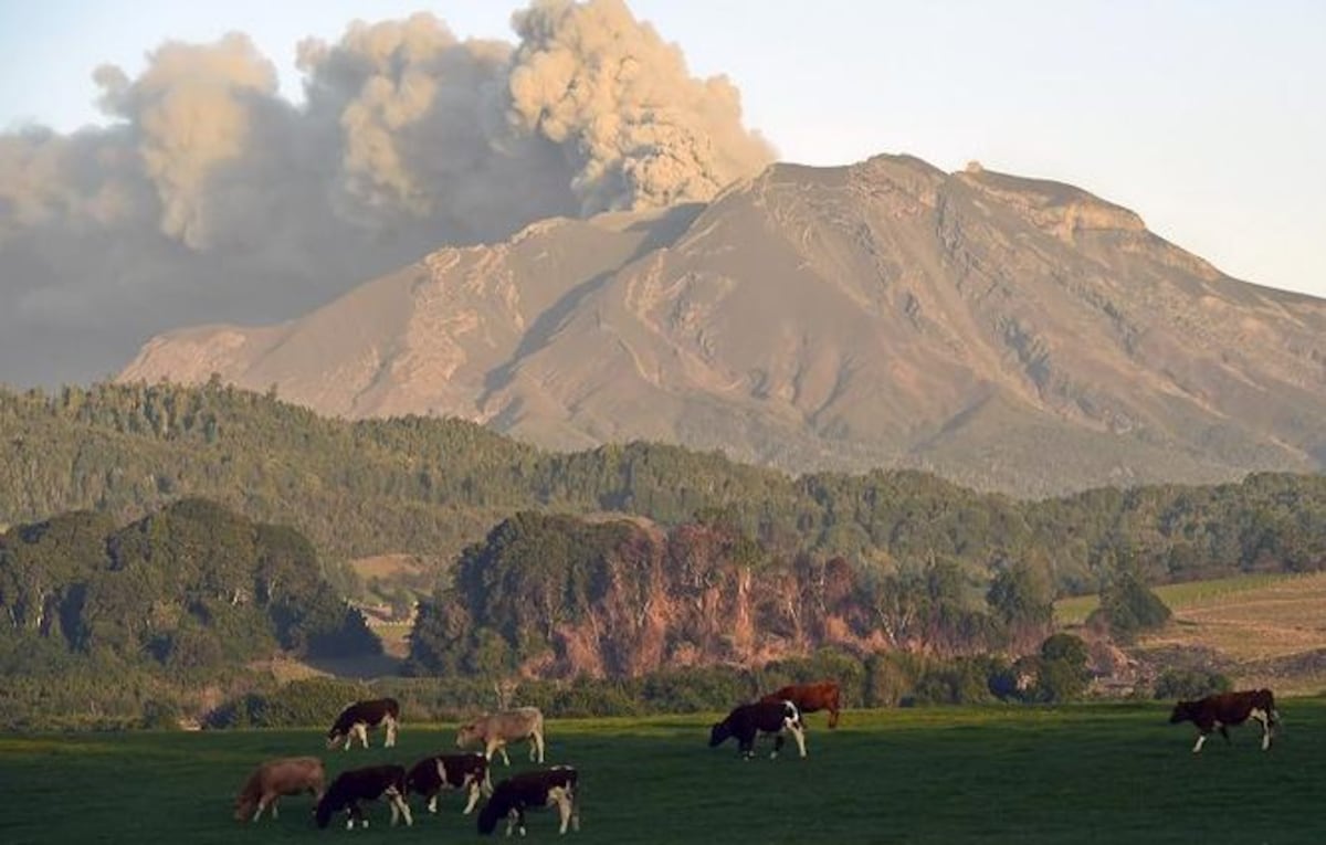 Cenizas del volcán Calbuco se expanden por el Cono Sur