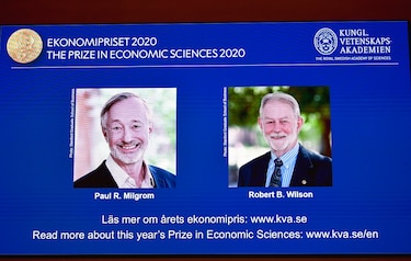 Estadounidenses Paul Milgrom y Robert Wilson ganan el Premio Nobel de Economía