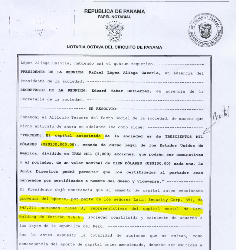 López Aliaga y los Panama Papers