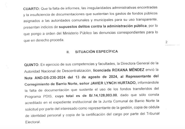 Denuncia penal contra el representante de Barrio Norte; Bolota Salazar marca distancia