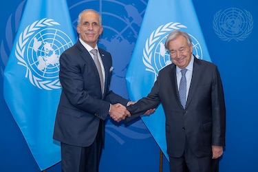 Guterres y Kast hablan sobre la lucha contra el crimen organizado y el cambio climático