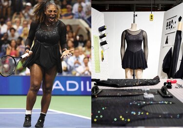 El traje brillante y las zapatillas con 400 diamantes de Serena Williams en el US Open